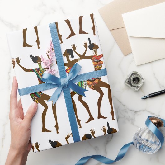 Tijd van feestdag cadeaupapier