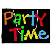 Tijd van feestdag large cadeauzakje (Achterkant)