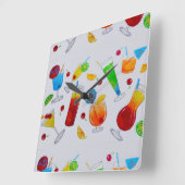 Tijd van feestdag vierkante klok (Hoek)