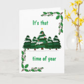 TIJD VAN HET JAAR OM ELKAAR ONDER DE MISTLETOE TE  KAART (Gele Bloem)