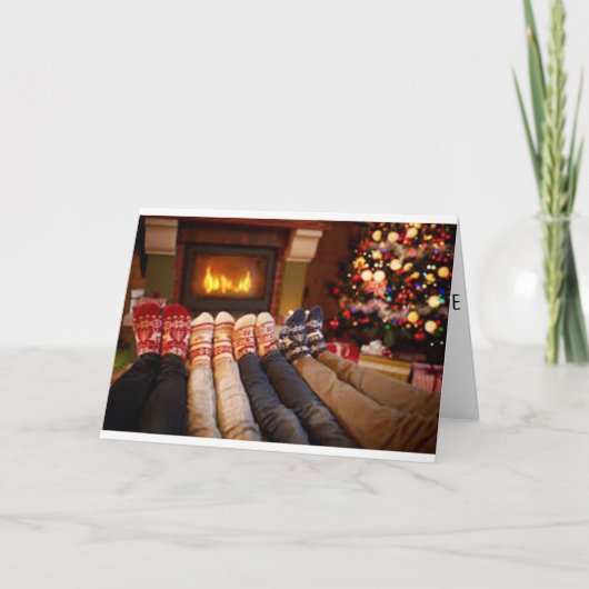 TIJD VAN HET JAAR TOT "DENK VAN U" CHRISTMAS FEESTDAGEN KAART (Voorkant)