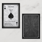  tijd van schoppen visitekaartje (Voorkant / Achterkant)