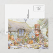 Tijd van theepartij briefkaart (Voorkant / Achterkant)