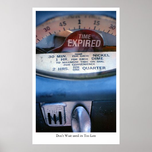 Tijd: verlopen poster (Voorkant)