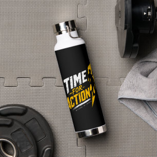 Tijd voor actie – Gym motivatie Waterfles