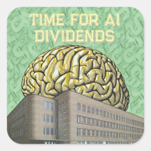 Tijd voor AI-Dividenden Vierkante Sticker