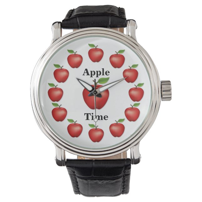 Tijd voor Apples Wristwatch Horloge (Voorkant)