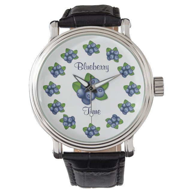 Tijd voor Blueberry Horloge (Voorkant)
