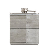 Tijd voor de Drink van Champagne Rustic Flask Heupfles (Achterkant)