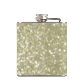 Tijd voor de Drink van Champagne Sparkly Gold Flas Heupfles (Achterkant)