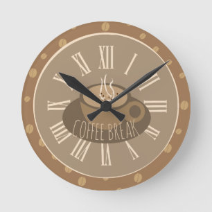Tijd voor de Koffiepauze en bonen Ronde Klok