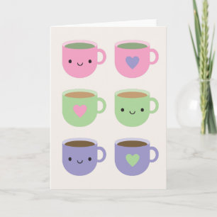 Tijd voor de Tea - Kawaii Cup in Tea Kaart