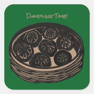 Tijd voor Dumplings Vierkante Sticker