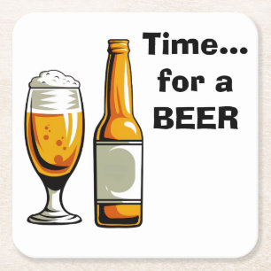 Tijd voor een biertje onderzetters
