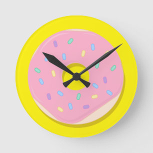 Tijd voor een donut! ronde klok