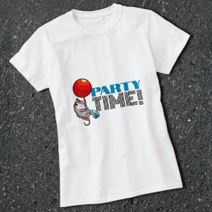 TIJD VOOR EEN FEESTJE! Feest Possum Grappige Zweve T-shirt