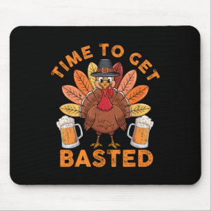 Tijd voor een gebotste grappige Thanksgiving van b Muismat