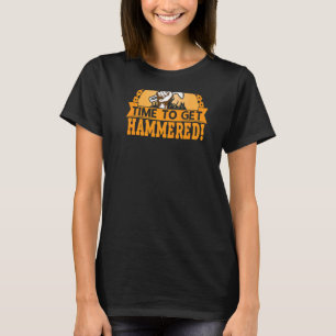 Tijd voor een hamerige backprint Blacksmithing T-shirt