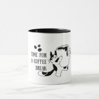Tijd voor een koffiepauze Mopshondliefhebber Mok