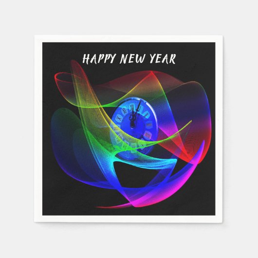 Tijd voor een nieuwjaarsfeest servet (Voorkant)