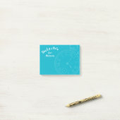 "Tijd voor een notitie" gepersonaliseerde post-it Post-it® Notes (Op bureau)