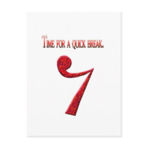 "Tijd voor een snelle pauze"