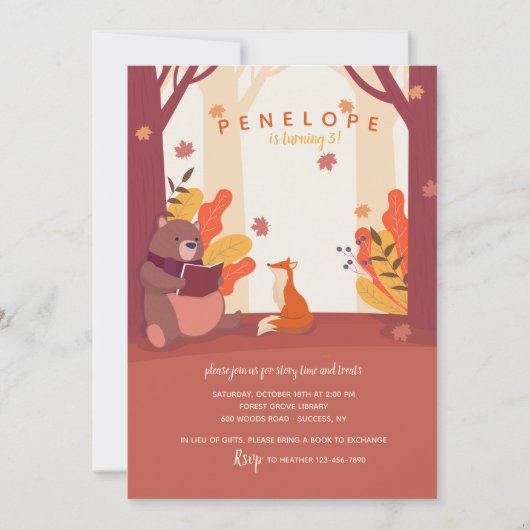 Tijd voor een verjaardagsfeest kaart (Voorkant)