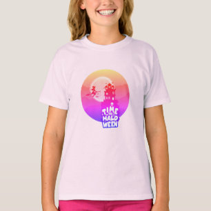 Tijd voor Happy Halloween-kostuum voor meisjes T-shirt
