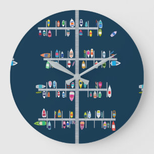 Tijd voor het inschepen grote klok