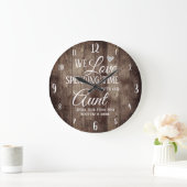 Tijd voor het spenderen met aangepaste naam grote klok (Huis)