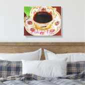Tijd voor het Tea Design Canvas Afdruk (Insitu (Slaapkamer))