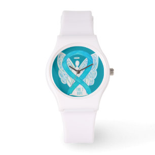 Tijd voor Hope Turquoise Awareness Ribbon Watch Horloge