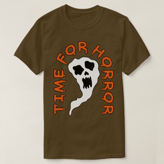 Tijd voor Horror Boo Ghost T-shirt (Design voorkant)