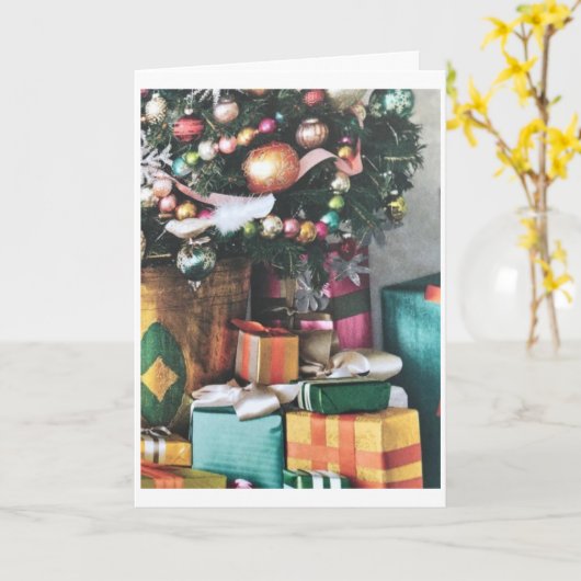 TIJD VOOR "JOY AND CHEER" MERRY CHRISTMAS KAART (Gele Bloem)