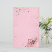 Tijd voor liefde vrouwelijk Briefpapier (Staand voorkant)