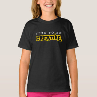 Tijd voor motivatie typografie t-shirt