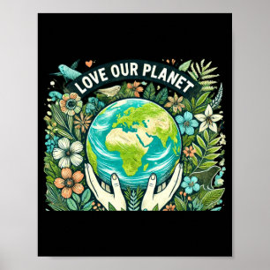 Tijd voor onze planeet Aardag T-shirt Poster