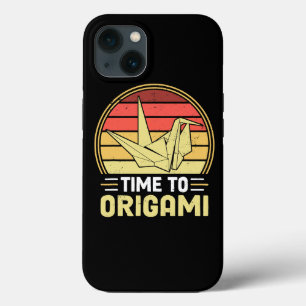 Tijd voor origami in papier vouwen in origami iPhone 13 hoesje