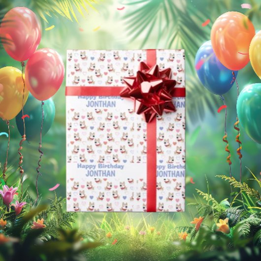 Tijd voor Paw-ty Cadeaupapier