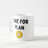 Tijd voor Plan B Bitcoin Koffiemok (Voorkant links)