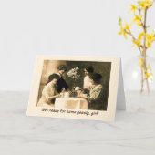 Tijd voor Roddel, Meisje! Kaart (Gele Bloem)