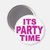 Tijd voor roze feestdagen magneet (Voorkant / Achterkant)