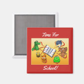 Tijd voor school magneet (Voorkant / Achterkant)