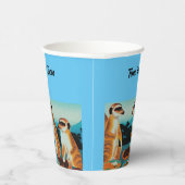 Tijd voor Tacos Meerkat-stijl, papierkoppen Papieren Bekers (Rechts)