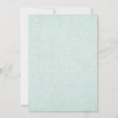 Tijd voor Tea Baby shower Invitation Kaart (Achterkant)