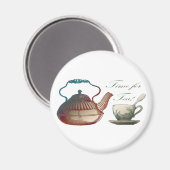 Tijd voor Tea Magnet Magneet (Voorkant / Achterkant)