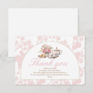 Tijd voor Thee Baby Shower Bedankt