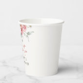 Tijd voor thee Boho bloemige bruidsborrel  Papieren Bekers (Links)