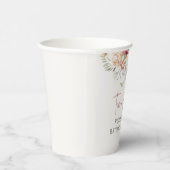 Tijd voor thee Boho bloemige bruidsborrel  Papieren Bekers (Rechts)
