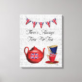 Tijd voor thee canvas afdruk (Voorkant)